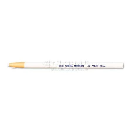Dixon Ticonderoga Dixon 92 China Marker, White, Dozen 92